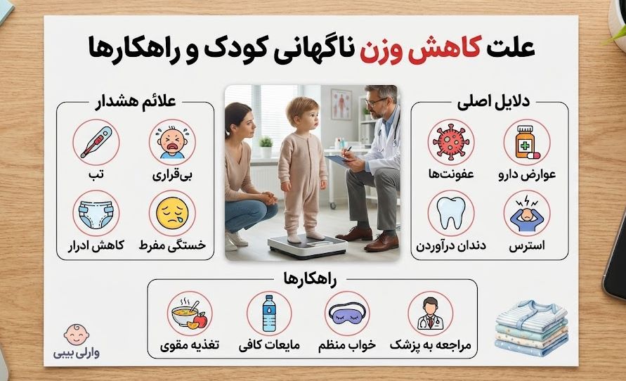 علت کاهش وزن ناگهانی کودک چیست؟